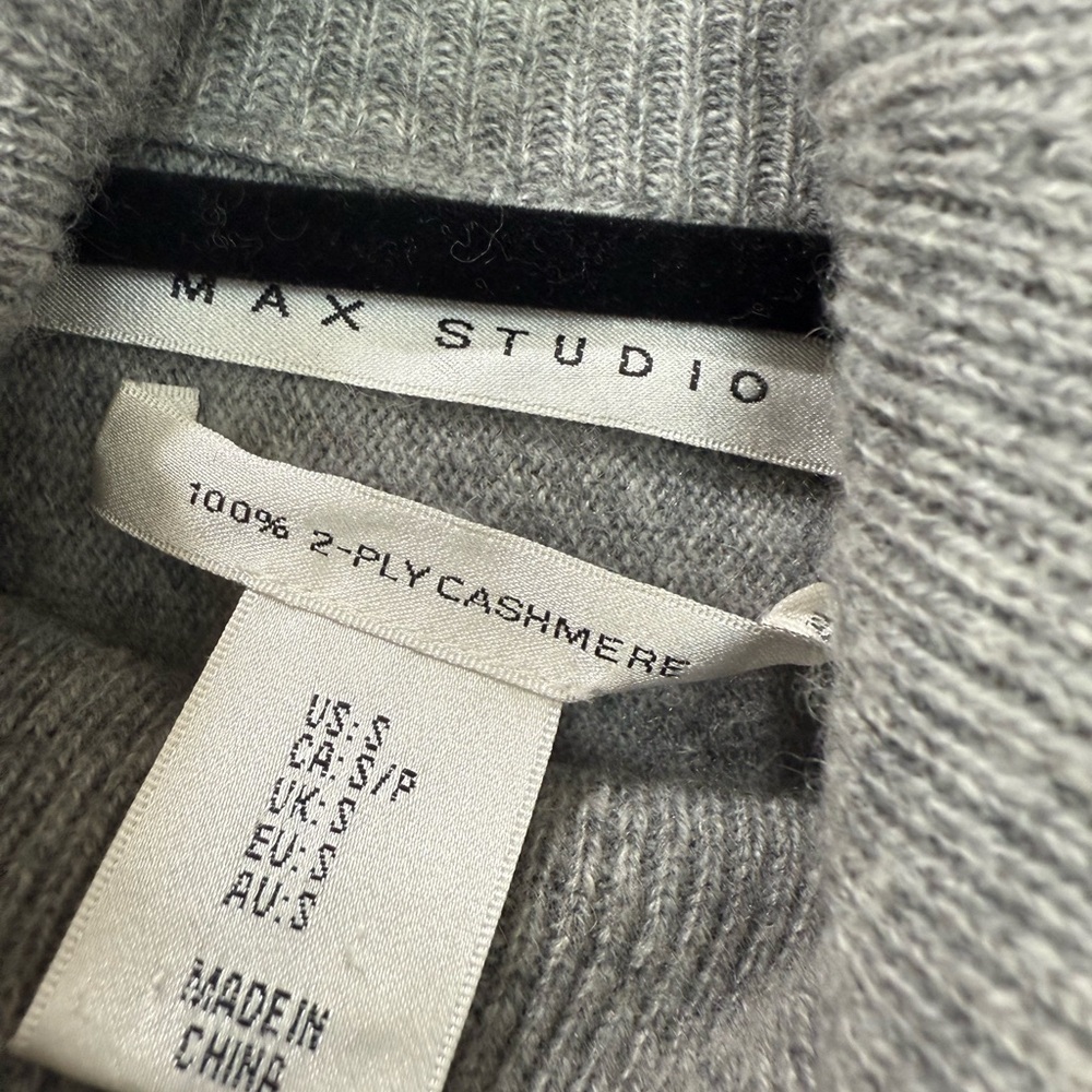 Max Studio Grey Cowl Neck Sweater M - Picture 3 of 5